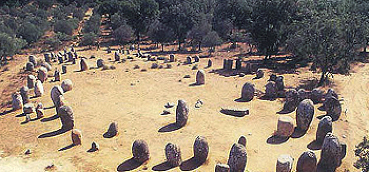 Almendres Cromlech, in Évora Almendres Cromlech, in Évora